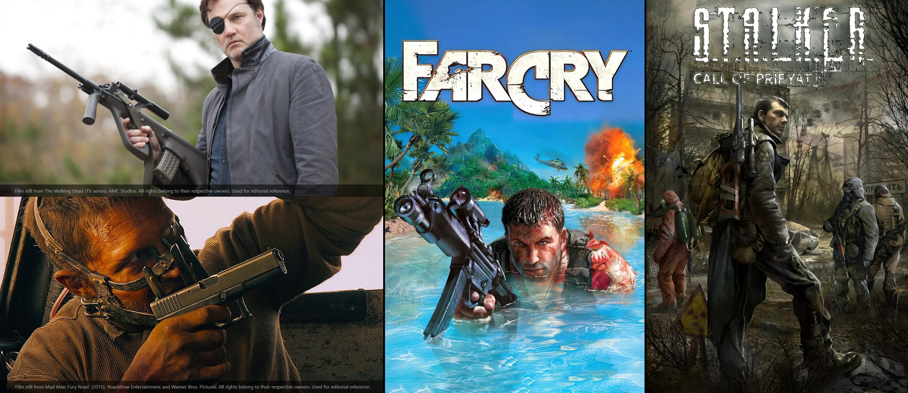 Classic weapons of entertainment and game culture