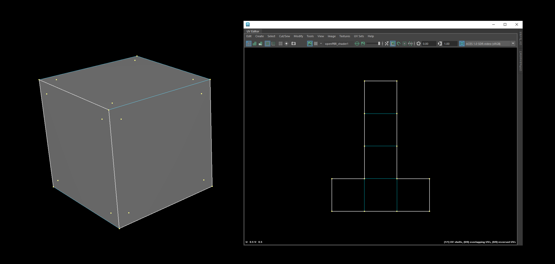 Cube GPU vertex example
