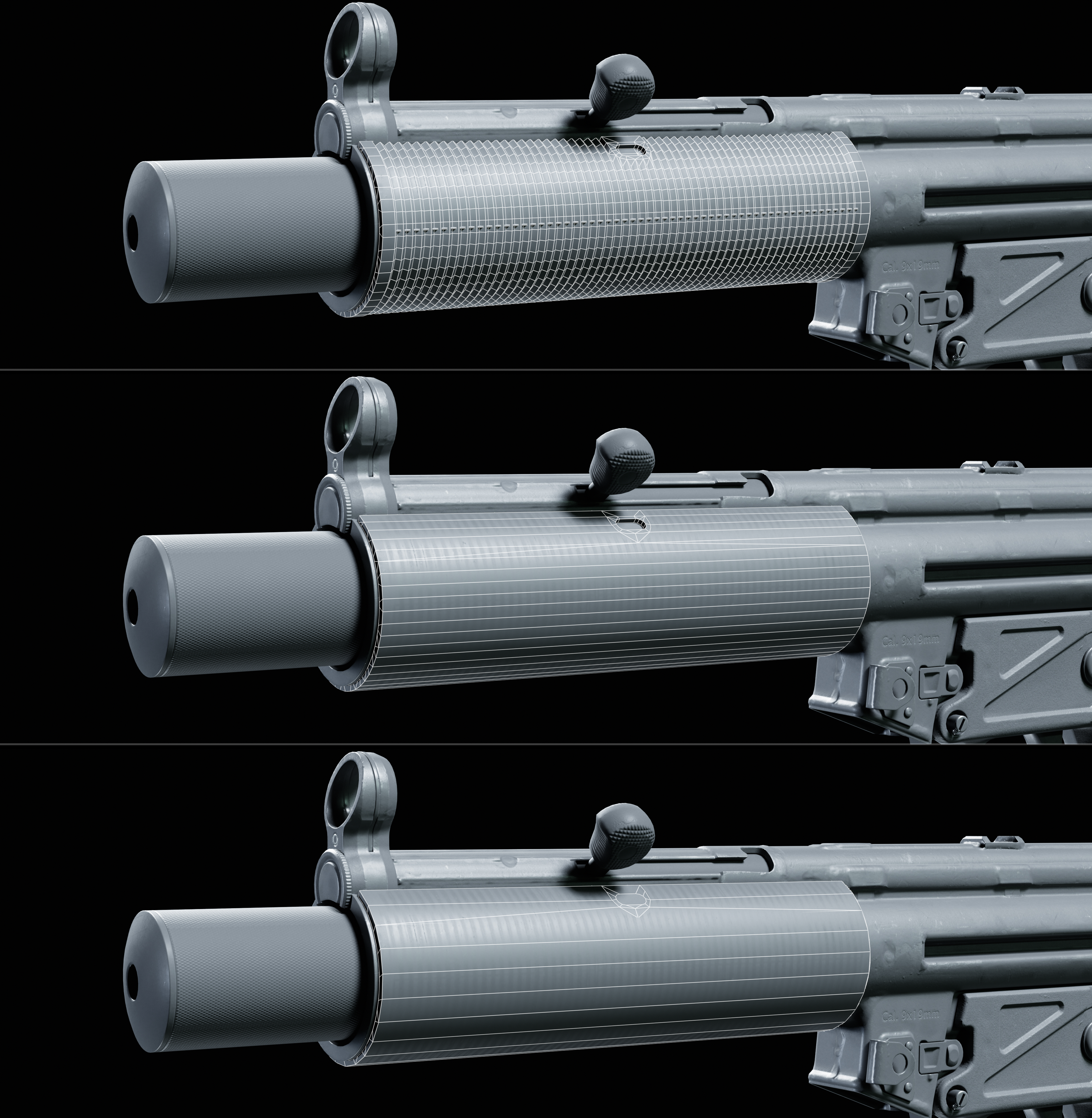 MP5 quad-based normal direction comparison