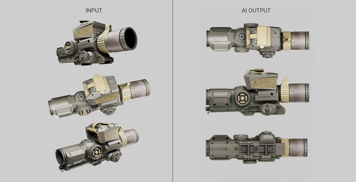AI-assisted weapon reference example