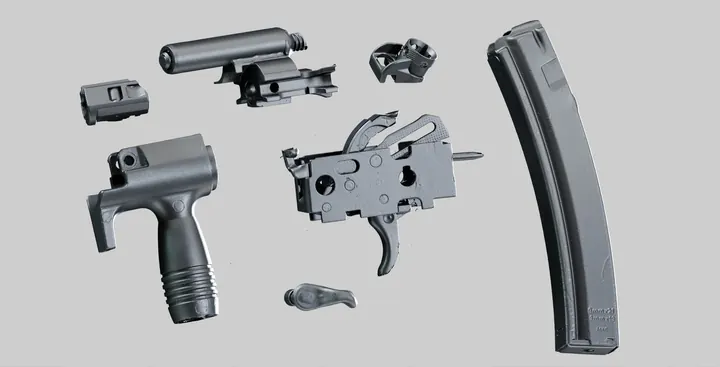 3D weapon scan reconstruction view