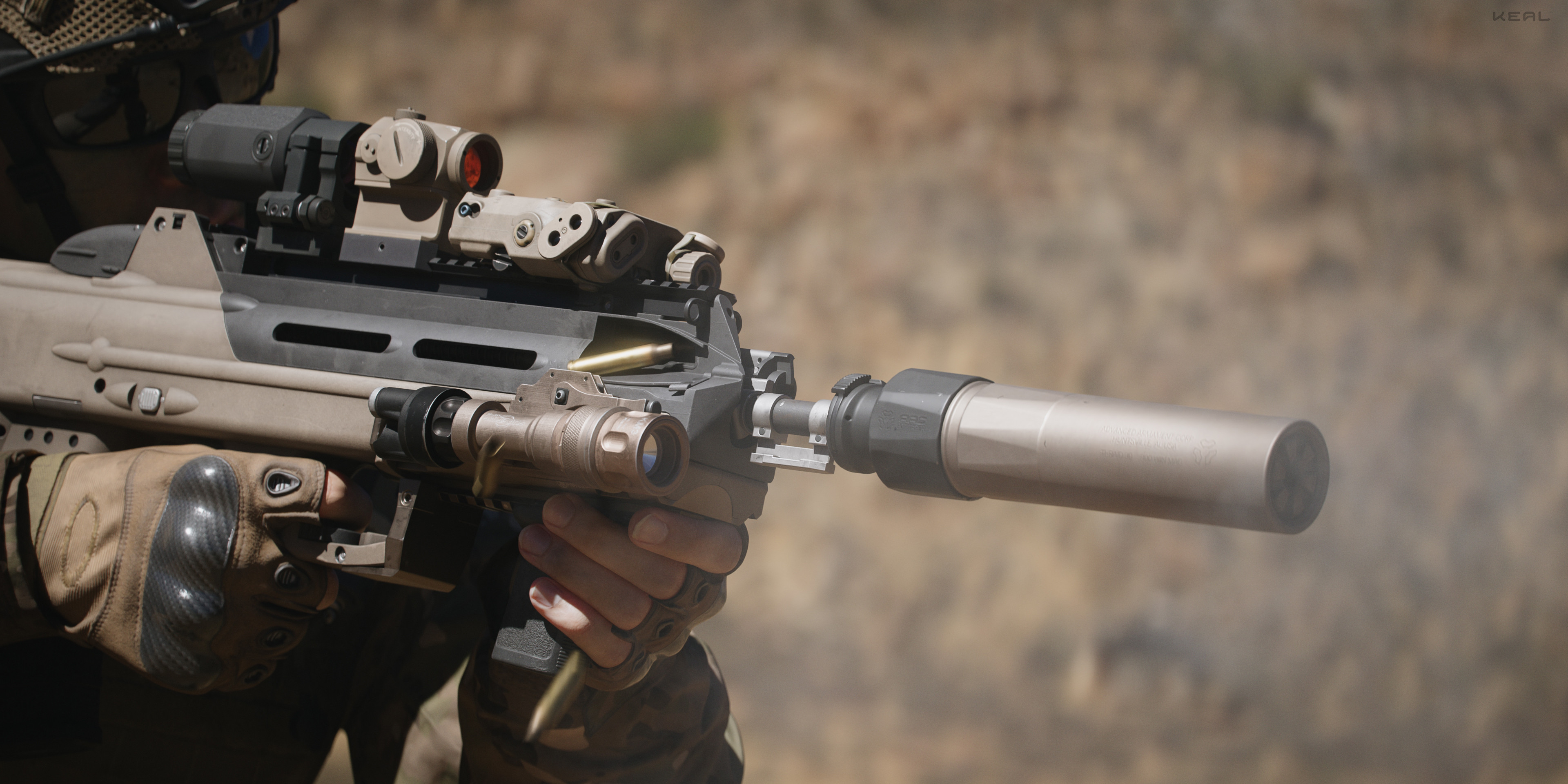 FN F2000 — render 03