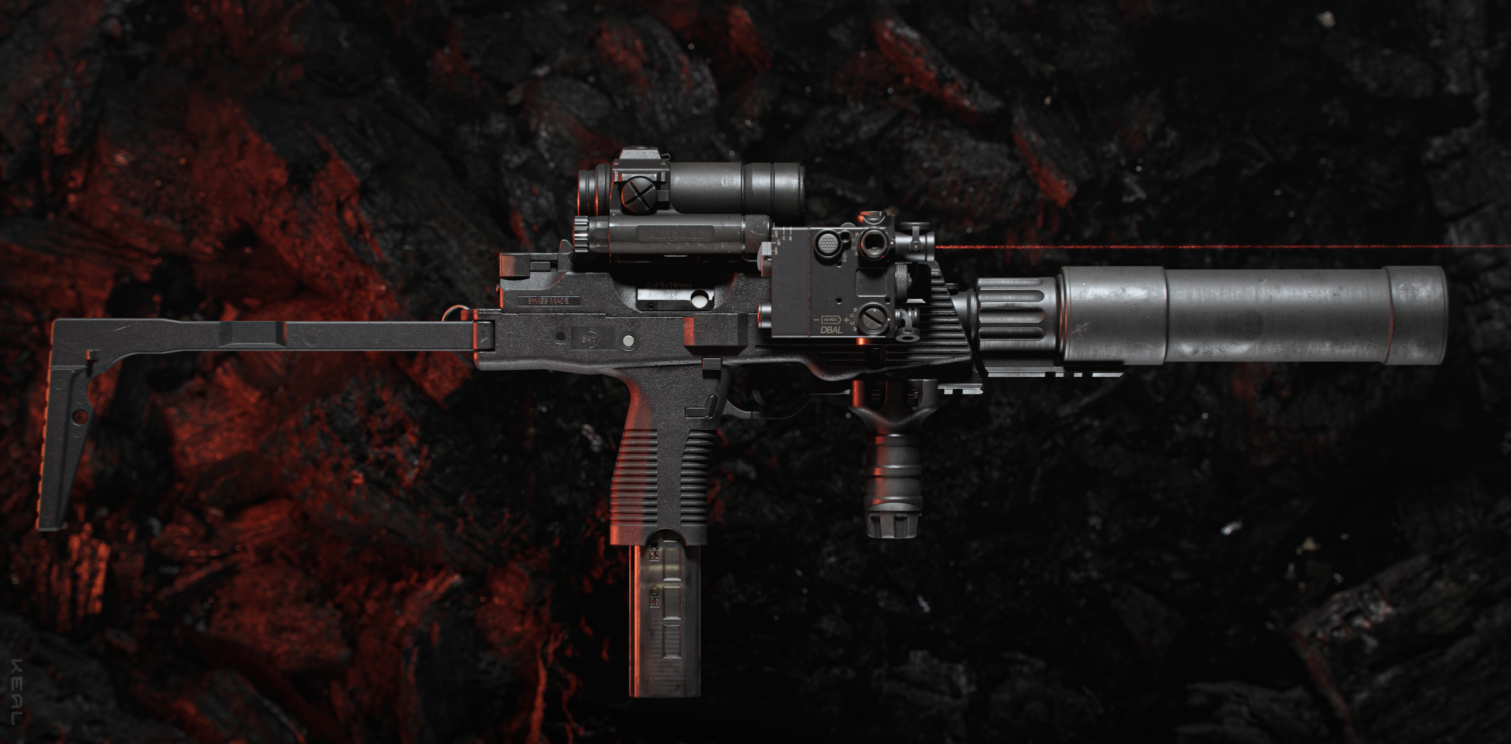 MP9 submachine gun — cover banner